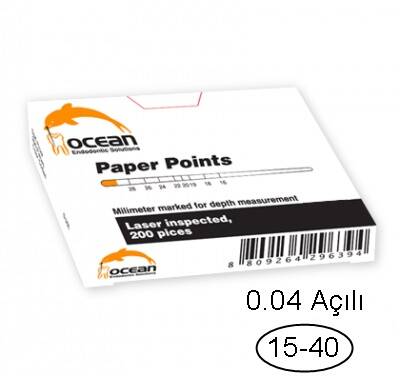 Ocean 15-40 No 0.04 Açılı Paper Points - 1