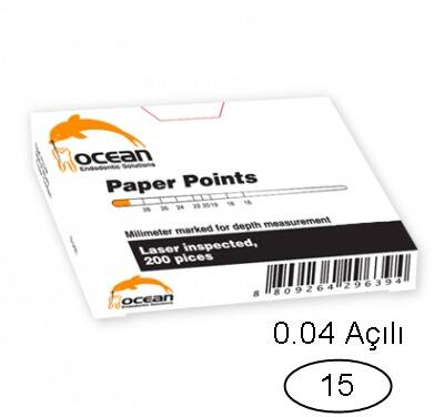 Ocean 15 No 0.04 Açılı Paper Points - 1